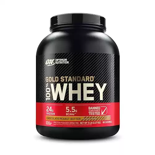Optimum Nutrition Gold Standard 100% Whey Protein Powder 5 Pound