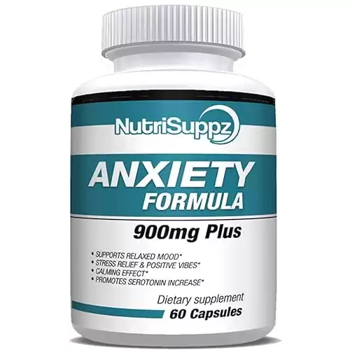 Nutrisuppz Anxiety Formula with Gaba, L-Theanine, 5-HTP, Ashwagandha
