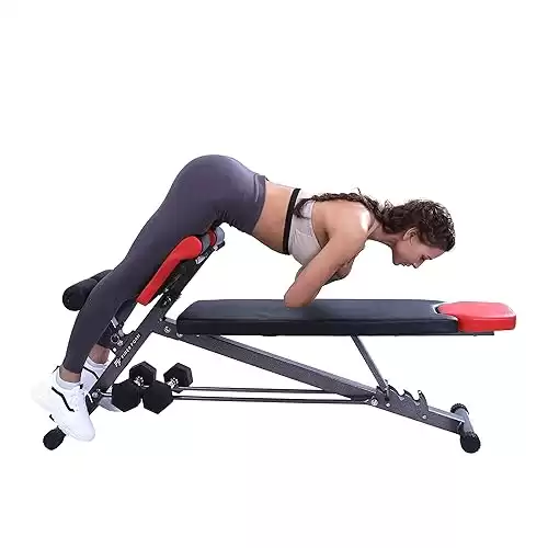 FINER FORM -  Adjustable Roman Chair, Hyper Back Extension, Weight Bench