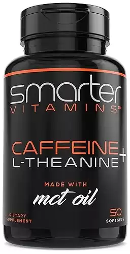 Smarter Vitamins 200mg Caffeine Pills + 100mg L-Theanine