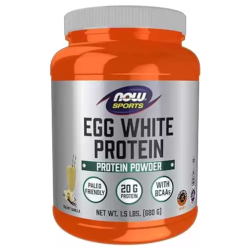 NOW Sports Nutrition, Egg White Protein, With BCAAs, 1.5-Pound